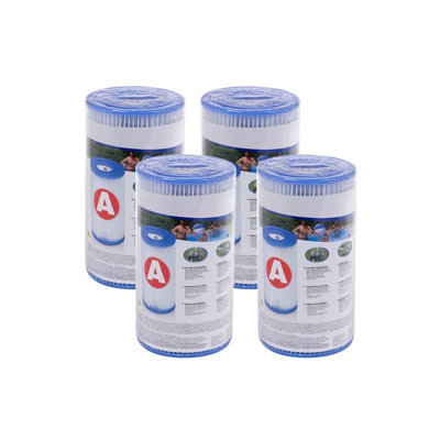 Set of 4 - Intex Type A Replacement Filter Cartridge