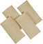 Set Of 4 Latte Polyester Square Napkins Table Cloth Wedding Hotel Linen Dinner Party
