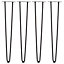 Set of 4  Metal Hairpin Furniture Table Legs H 700 mm