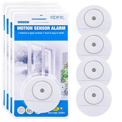 Set Of 4 Motion Sensor Alarms Window Motion Sensor Alarms With Loud Sirens