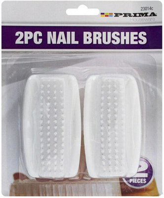 Set Of 4 Nail Brushes Cleaning Finger Toe Scrubbing  Bristle Manicure Pedicure