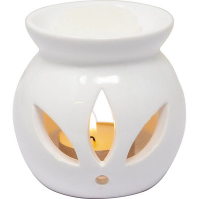 Set Of 4 Oil Burner With Scents Fragrance Aroma Granules Home Oils Gift 8Cm Melt