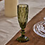 Set of 4 Pear Green Strasbourg Flute Christmas Drinking Champagne Glasses
