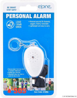 Set Of 4 Personal Safety Alarms Loud Emergency Siren With Key Chain