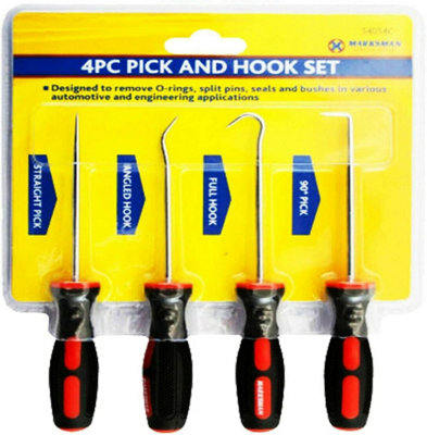 Set Of 4 Pick & Hook Probe Set O Ring Automotive Car Seal Remover Soft ...