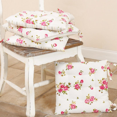 Pink chair online cushions