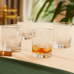 Set of 4 Plain Christmas Drinking Wine Whiskey Tumbler Glasses 250ml