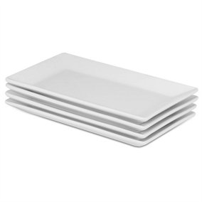 Set Of 4 Porcelain Serving Platters - M&W