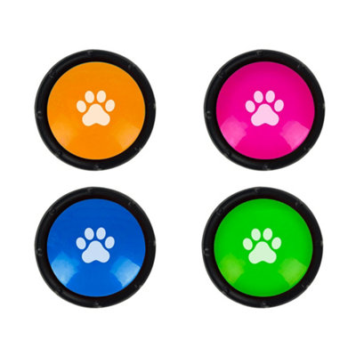 Set of 4 Recordable Dog Buttons by Winning