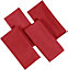 Set Of 4 Red Polyester Square Napkins Table Cloth Wedding Hotel Linen Dinner Party
