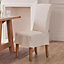 Set of 4 Riviera Loose Cover Kitchen Furniture Dining Room Chair - Natural
