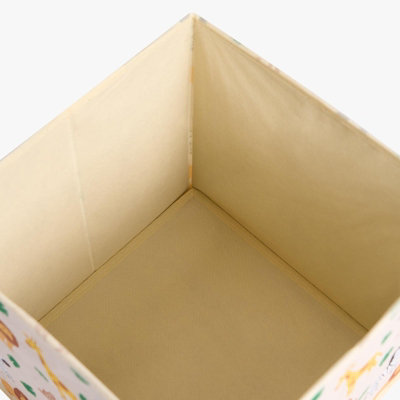 Set Of 4 Safari Storage Box Cubes Folding Space Saving Shelf Boxes - 5