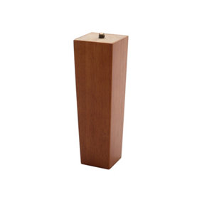 Set of 4 Sandy Oak Color Square Wooden Furniture Legs Table Legs H 16cm