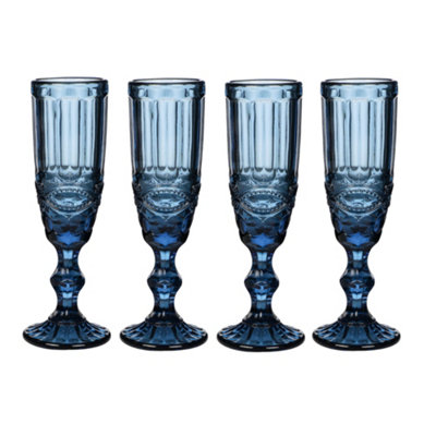 Longshore Tides Aubarta 6 - Piece 8oz. Glass Flute Glassware Set