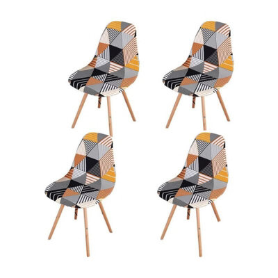 Chair Covers Scandinavian Chair Covers Stretch Shell Dining Chair Covers Scandinavian Chair Covers 4Pcs Beige A