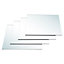 Set of 4 Square Frameless Wall Mirror Tiles 400 x 400 mm