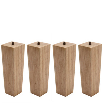 Set of 4 Square Wooden Furniture Legs Table Legs H 16 cm Price Comparisons | Compare The Build