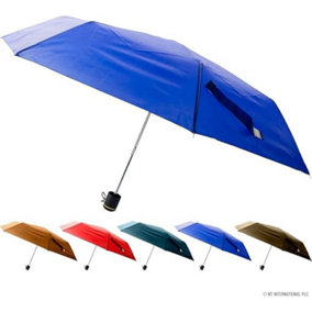 Set Of 4 Super Mini Umbrella Black 3 Fold Raining Outdoor Folding Winter Weather