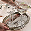 Set of 4 Vintage Celebration Drinking Champagne Glass Saucer