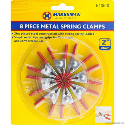 Set Of 40 Metal Market Stall 2 Inch Spring Clamps Clips Tent Tarpaulin Awning Tarp Clip