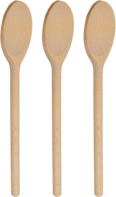 Set Of 5 16 Inch Wooden Kitchen Spoon Stirring Mixing Utensil Handheld Tool Cooking New