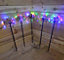 Set Of 5. 65cm 120 LED Battery Timer Sparkler Christmas Lights - Multi Coloured