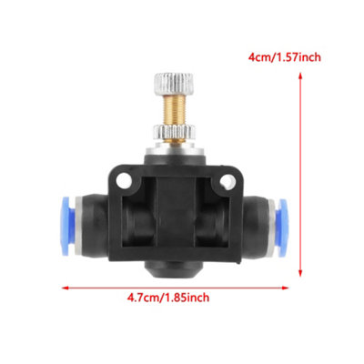 Set of 5 Push-In Speed Controllers for 6mm Pneumatic Air Flow Control Valves