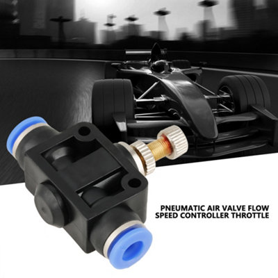 Set of 5 Push-In Speed Controllers for 6mm Pneumatic Air Flow Control Valves