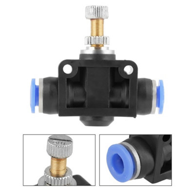 Set of 5 Push-In Speed Controllers for 6mm Pneumatic Air Flow Control Valves