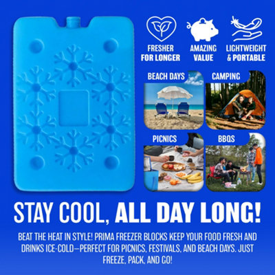 thumbnail image 2 of 6Pcs Ice Packs For Coolers, Reusable Long Lasting Compact Freezer Packs 2 of 11