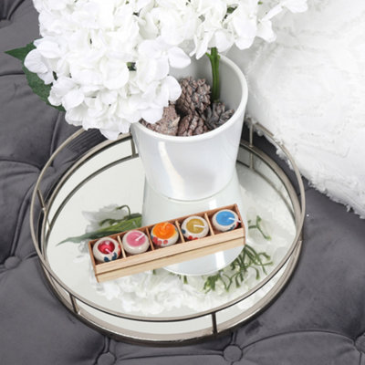 Set of 5 Scented Candles With Small Round Shaped Holders by Laeto Ageless Aromatherapy - FREE DELIVERY INCLUDED - 4