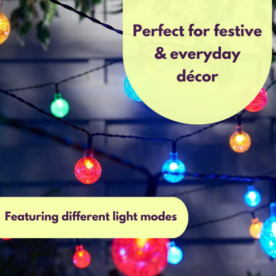 Set of 50 Solar String Lights Outdoor Garden LED 35.5m Waterproof String Lights - 6