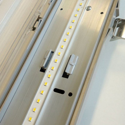 Set of 6 Anti Corrosive IP65 Outdoor 35W LED Cool White 6ft Battens