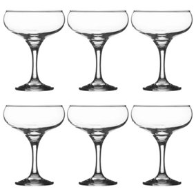 Set of 6 Entertain Cocktail Saucer Glasses