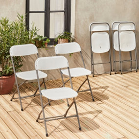 White Plastic Sweeek Garden seating Garden furniture B Q