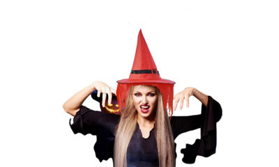 Light up witch clearance hat