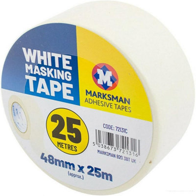 Set Of 6 Masking Tape General Purpose Strong Decorators Easy Tear Craft 48Mm X 25M