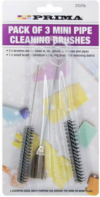Set Of 6 Mini Pipe Cleaning Brushes Bristles Vent Sink Spout Kitchen Tool