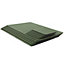 Set of 6 Olive Green Recycled Leather Placemats and 6 Leather Coasters