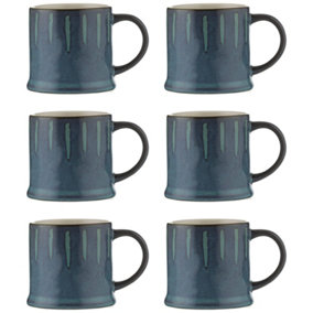Set of 6 Originals Reactive Blue Mug 400ml