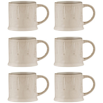 Set of 6 Originals Reactive Cream Mug 400ml