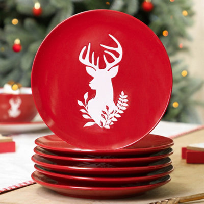 Small christmas plates on sale