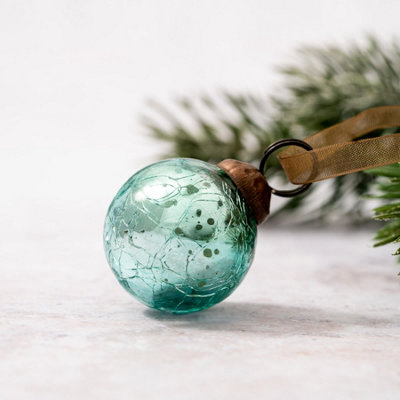 Decorated Clear Glass Christmas Balls - Happy Hooligans