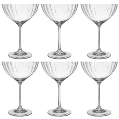 Set of 6 Vintage Drinking Champagne Glass Saucer Father's Day Gifts Ideas