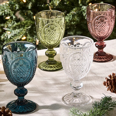 pewter stem wine glasses Arte ITALICA: Verona Wine Glass