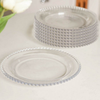 Set of 8. Silver Charger buying plates