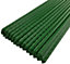Set of 80 Plastic Coated Metal Plant Support Sticks (80cm)