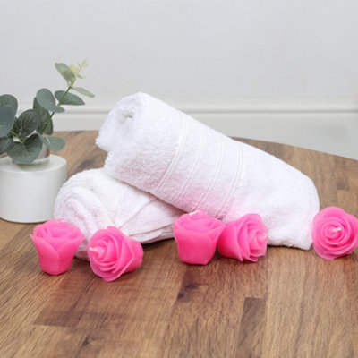 Set of 9 Candles Pink Rose Flower Detail Candle Gift Set by Laeto Ageless Aromatherapy - FREE DELIVERY INCLUDED - 4