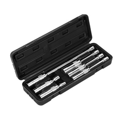 Set Of Pivot Sockets For Spark Plugs 6pc NEO TOOLS