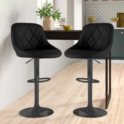 Matt black online stools